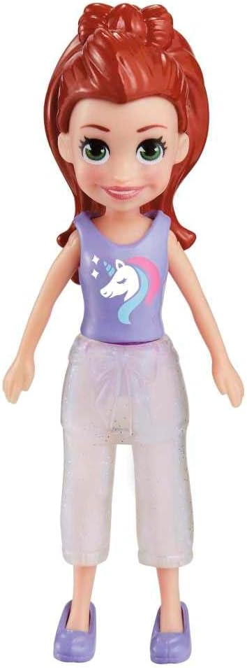 Polly Pocket Conjunto de jogos Lilac Shimmer & Shine Fashion Pack inclui uma boneca, roupas e acessórios adicionais para meninas de 4 anos ou mais