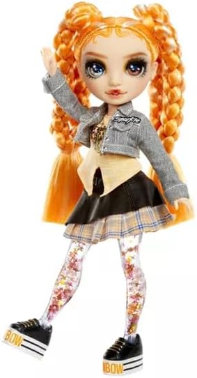 Rainbow High Sparkle - Clementine (Laranja) - Boneca Fashion de 28 cm com Glitter Líquido nas Pernas, Agite para Ver o Glitter, Para Crianças de 4 a 12 Anos