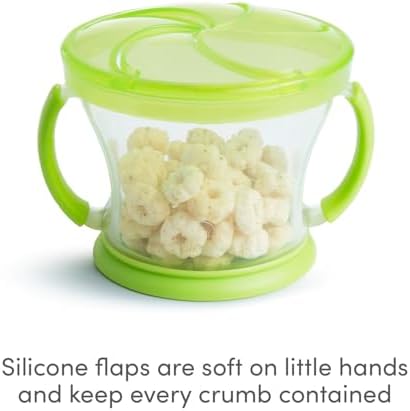 Munchkin – Kit com 2 Potes Snack Catcher para Lanches – Azul/Verde