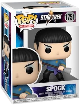 Funko Pop! TV: Star Trek - Spock com Arma - Star Trek: A Série Original - Figura Colecionável de Vinil - Ideia de Presente - Produto Oficial - Brinquedos para Crianças e Adultos - Fãs de Séries