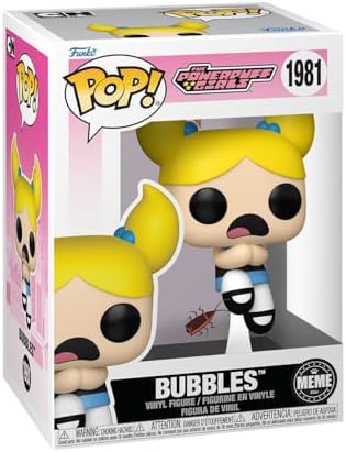 Funko Pop! Animation: Meme - Bubbles - As Meninas Superpoderosas - Figura de Vinil Colecionável - Ideia de Presente - Produto Oficial - Brinquedos para Crianças e Adultos - Fãs da Série - Figura para Colecionadores e Exibição