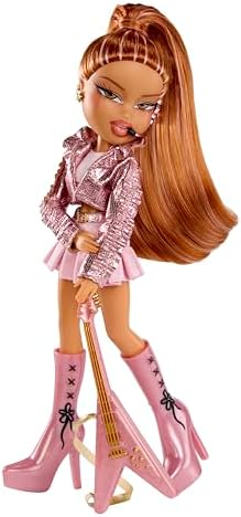 Bratz Pop Starz Yasmin - Boneca Fashion com Pingente Colecionável, Roupa e Acessórios Musicais