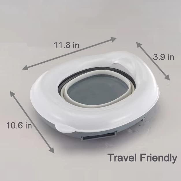 PandaEar Penico portátil para bebês e crianças pequenas, assento sanitário dobrável para treinamento de desfralde com bolsa de viagem e bolsa de armazenamento, penico portátil para viagens, para meninos e meninas,