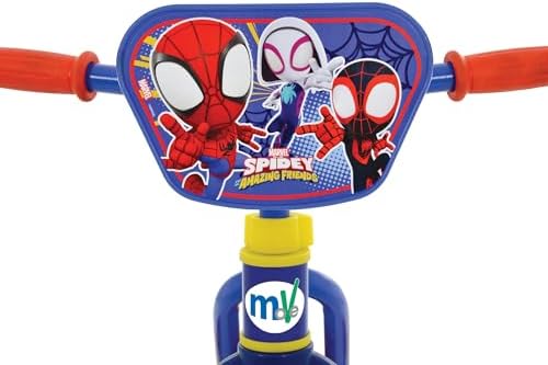 Bicicleta Infantil 2 em 1 do Homem-Aranha e Seus Amigos Incríveis - Bicicleta conversível de treinamento e equilíbrio para meninas e meninos a partir de 2 anos, com pedais e rodinhas removíveis - Bicicletas ajustáveis de 25 cm para crianças