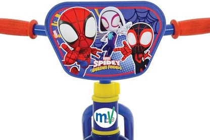 Bicicleta Infantil 2 em 1 do Homem-Aranha e Seus Amigos Incríveis - Bicicleta conversível de treinamento e equilíbrio para meninas e meninos a partir de 2 anos, com pedais e rodinhas removíveis - Bicicletas ajustáveis de 25 cm para crianças