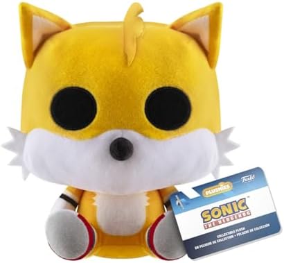 Funko Pop! Pelúcia: Sonic The Hedgehog - Miles "Tails" Prower - Brinquedo de Pelúcia Colecionável - Ideia de Presente de Aniversário - Produto Oficial - Pelúcia para Crianças e Adultos
