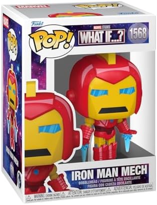 Funko Pop! Marvel: What If - Homem de Ferro - Figura Colecionável de Vinil - Ideia de Presente - Produto Oficial - Brinquedos para Crianças e Adultos - Fãs de Super-Heróis - Figura para Colecionadores e Exibição