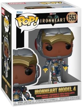 Funko Pop! Vinyl: Ironheart - Armadura Ironheart Modelo 4 - Figura Colecionável de Vinil - Ideia de Presente - Produto Oficial - Brinquedos para Crianças e Adultos - Fãs de Filmes - Figura para Colecionadores e Exibição