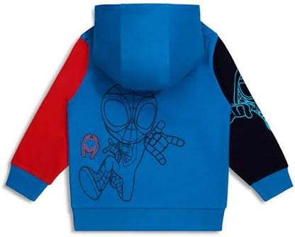 Moletom com Capuz Marvel Homem-Aranha e Seus Incríveis Amigos para Meninos – Moletom com Capuz Aranha Fantasma – 100% Algodão – Tamanhos de 2 a 8 Anos para Jovens Fãs de Super-Heróis