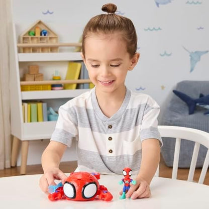 Homem-Aranha e seus Incríveis Amigos Marvel Teias de Água Submarino Caranguejo-Aranha, Vermelho