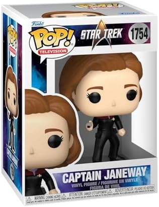 Funko Pop!TV: Star Trek Voyager – Capitã Janeway - Star Trek Voyager - Figura de Vinil Colecionável - Ideia de Presente - Produto Oficial - Brinquedos para Crianças e Adultos - Fãs de Séries - Figura para Colecionadores