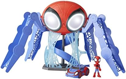 Conjunto de Brinquedo Marvel Homem-Aranha e Seus Incríveis Amigos - Quartel-General com Luzes, Sons, Homem-Aranha e Veículo, para Crianças a partir de 3 Anos, Multicolorido