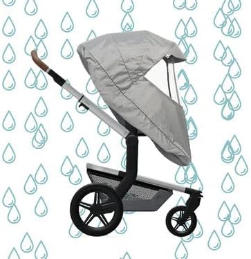 Joolz Day - Capa de chuva - Acessório para carrinho de bebê - Proteção contra seco - Fácil de dobrar - Seca rapidamente - Compacto para guardar - Compatível com o dia 2 e dia 3 - Cinza