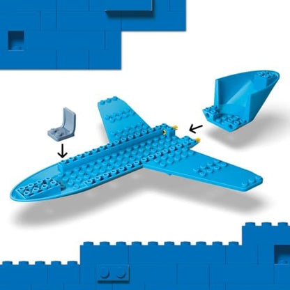 LEGO City Avião de Passageiros - Kit de Modelo de Avião com 4 Minifiguras e Acessórios de Viagem - Conjunto Educativo - Ideia de Presente de Aniversário para Meninos a partir de 4 Anos - 60492