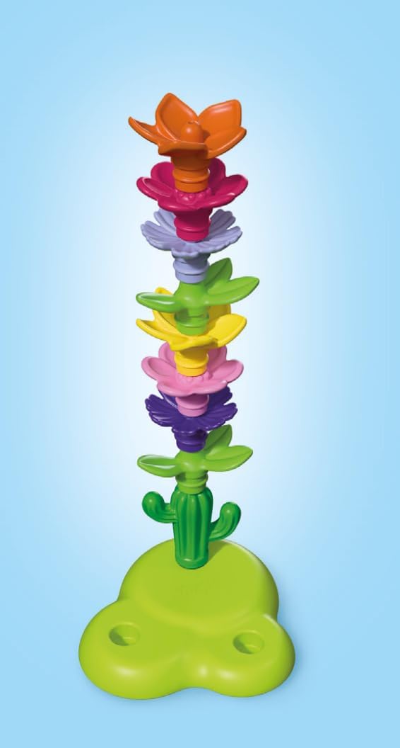 Playmobil | JÚNIOR | JÚNIOR: Jardim de Fadas com Unicórnio | Conjunto de Jardim Mágico com Fada, Unicórnio e Flores Empilháveis | Para Crianças a partir de 1 Ano | 72087
