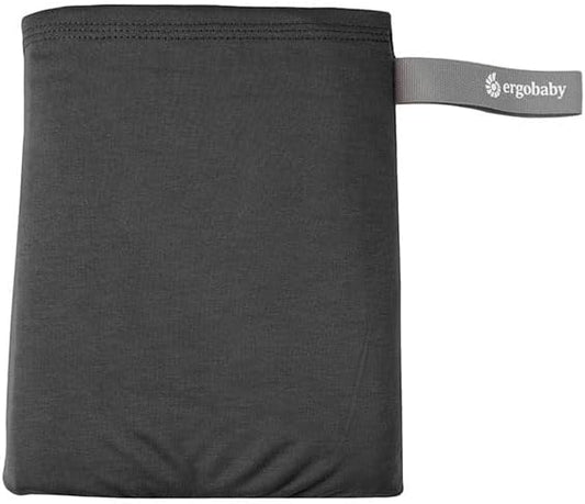 Ergobaby Canguru para bebês desde o nascimento até 11,3 kg, modelo Aura Knit, feito com tecidos reciclados, elástico e respirável, unissex, preto macio.