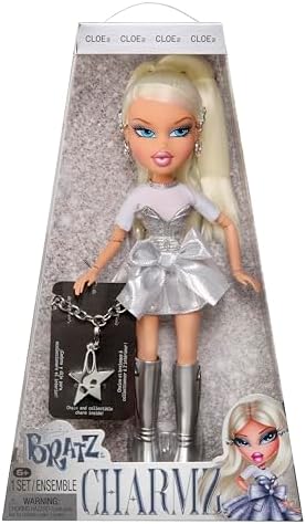 Bratz Charmz Cloe - Boneca Fashion com Pulseira de Berloques Colecionável, Inclui Roupa e Acessórios, Vem em uma Embalagem Ideal para Exibição, Personalize e Colecione