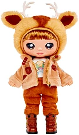 Na Surprise Cozy - DONNIE RANGER - Boneco de Pelúcia Macio Inspirado no Donnie Ranger com Cabelo Castanho, Chapéu, Roupa e Bolsa com Presilha de Pele - Item de Colecionador - Presente para Crianças a partir de 5 Anos