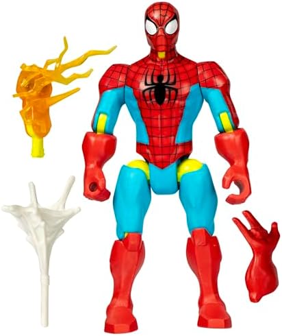 Homem-Aranha MixMashers Marvel Figura de Ação e Acessórios para Montar, Vermelho