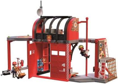 Playmobil | City Action | Grande Quartel de Bombeiros | Estação de Emergência de Vários Andares com Centro de Comando, Barra de Deslizamento, Área de Treinamento e Muitos Acessórios | Para Crianças a Partir de 4 Anos | 72191