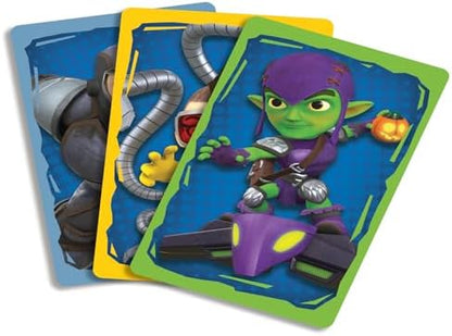 Homem-Aranha e seus amigos em um mistério no museu: ajude a equipe do Homem-Aranha a capturar o vilão! Jogo divertido para fãs da Marvel, ótimo presente, para 2 a 4 jogadores, a partir de 4 anos.