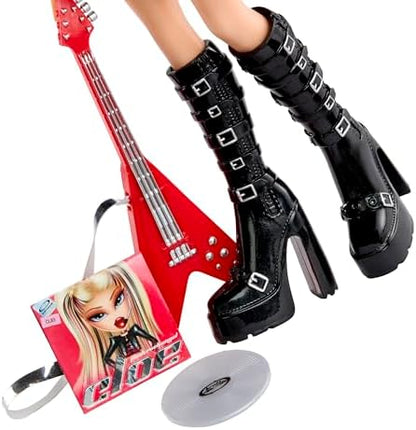 Bratz Pop Starz Cloe - Boneca Fashion com Pingente Colecionável, Roupa e Acessórios Musicais