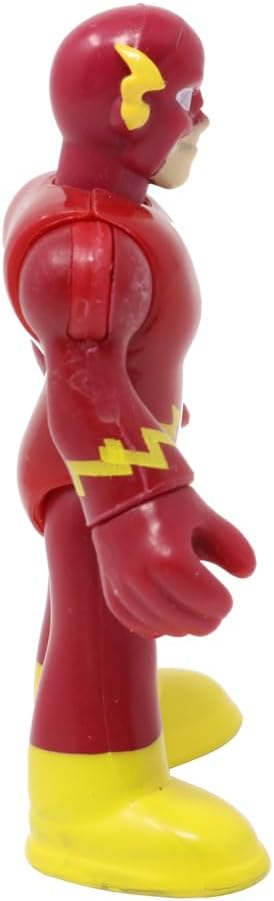 Fisher-Price Peça de reposição Imaginext para o conjunto de brinquedos Super-Heróis para crianças pequenas - Figura articulada do Flash - Roupa vermelha - Botas amarelas