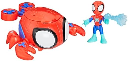 Homem-Aranha e seus Incríveis Amigos Marvel Teias de Água Submarino Caranguejo-Aranha, Vermelho