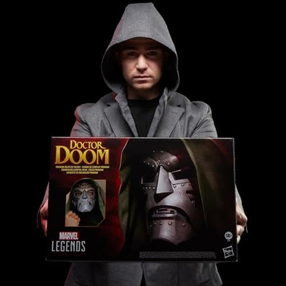 Capacete de RPG Premium do Doutor Destino da Série Marvel Legends, Prata