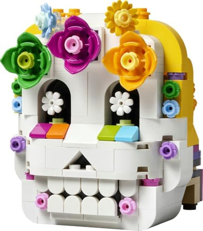 LEGO Altar dos Mortos – Kit de artesanato infantil com caveira, flores artificiais e acessórios de comida – Decoração para o Dia dos Mortos – Ideia de presente para meninos e meninas a partir de 9 anos – 40811