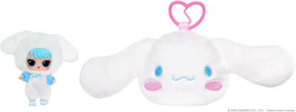 L.O.L. Surprise! Ama Hello Kitty Pelúcia Reversível Surpresa - Personagens de Pelúcia da Sanrio com L.O.L. Tot Combinando, 5 Surpresas e Chaveiro Portátil, Para Crianças a partir de 4 Anos, Branca