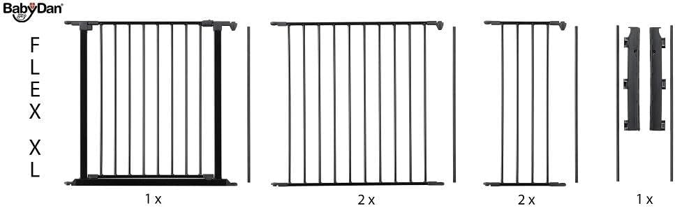Extensión de puerta BabyDan Configure antracita 72cm