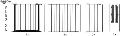Extensión de puerta BabyDan Configure antracita 72cm