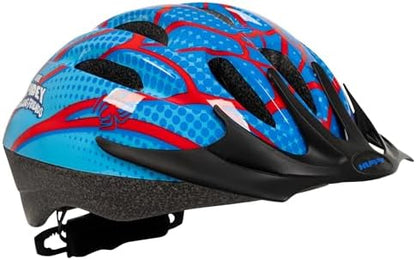 Capacetes de bicicleta infantis oficiais da Disney e Marvel | Capacete de segurança ajustável para crianças de 3 a 12 anos (50 a 54 cm) | Frozen, Stitch, Minnie Mouse, Homem-Aranha – Ideal para ciclismo, patinete e skate.