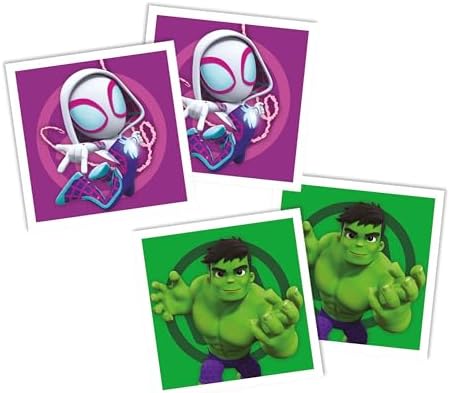 Jogo Educativo Clementoni Memo Marvel Homem-Aranha e seus Incríveis Amigos 80 Peças - Jogo para Crianças a partir de 4 Anos, Jogo de Cartas de Aprendizagem, Aprendendo Raciocínio Lógico, 2 Jogadores, Presente para Meninos, Fabricado na Itália, 18304
