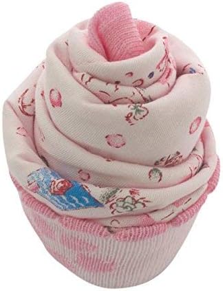 Conjunto de 4 caixas de cupcakes com meias para bebês