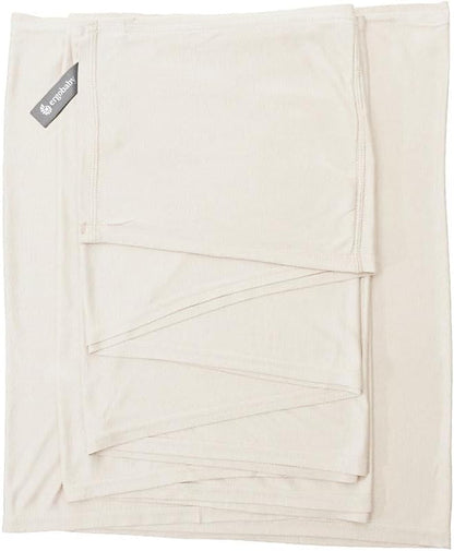 Ergobaby Canguru para bebês desde o nascimento até 11,3 kg, modelo Aura Knit, feito com tecidos reciclados, elástico e respirável, unissex, cor creme.