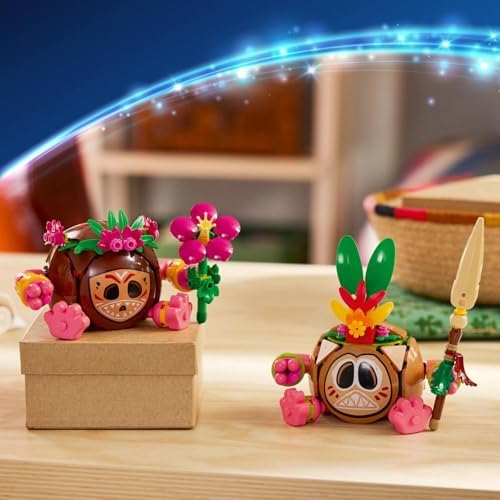 LEGO | Disney Moana Kakamora - Brinquedo com 2 figuras de vasos de flores artificiais para decoração de quarto infantil - Presente para meninas a partir de 9 anos e fãs do filme - 43293