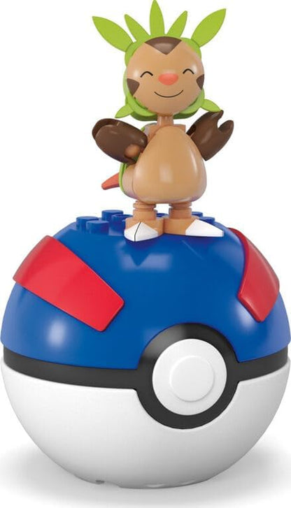 Mega Kit de Montar Pokémon Chespin, Figura de Ação Articulada (23 Peças), HWR20
