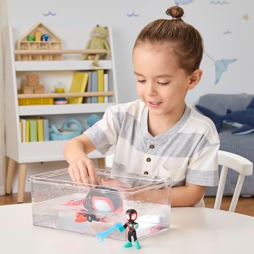 Homem-Aranha e seus Incríveis Amigos Marvel Water-Webs Dolphin Spin Submarine Toy, Black
