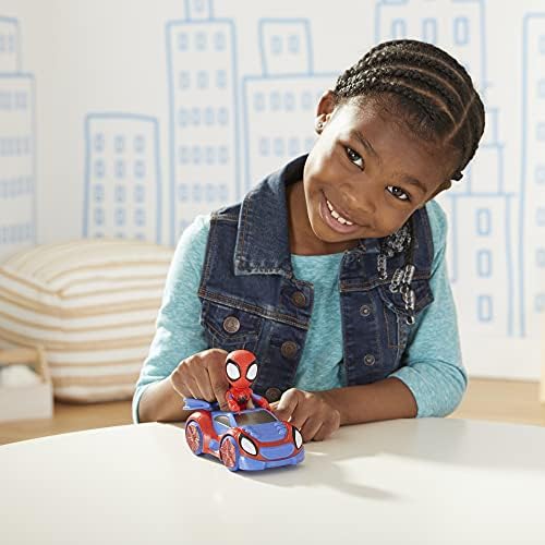 Hasbro Marvel F19405X2 Homem-Aranha e Seus Incríveis Amigos - Figura de Ação Marvel e Veículo Web Speedster, para Crianças a partir de 3 Anos, Sem