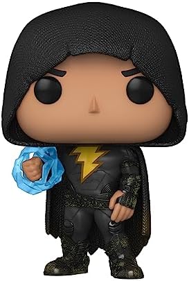 Funko POP! Filmes: DC - Adão Negro com Capa - Exclusivo da Amazon - Figura Colecionável de Vinil - Ideia de Presente - Produto Oficial - Brinquedos para Crianças e Adultos - Fãs de Filmes - Figura para Colecionadores