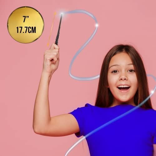 WOW! STUFF Varinha Harry Potter Lumos de 2,13 m com Luz | Presentes, Brinquedos e Colecionáveis Oficiais do Mundo Mágico | Acessório de Fantasia para Brincar de Personagem ou Vestir para Fãs, Meninas e Meninos, de 3 anos ou mais até Adultos