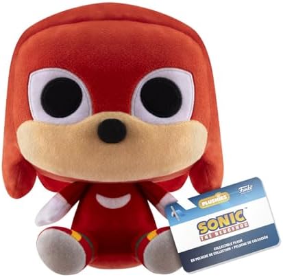 Funko Pop! Pelúcia: Sonic The Hedgehog - Knuckles the Echidna - Brinquedo de Pelúcia Colecionável - Ideia de Presente de Aniversário - Produto Oficial - Pelúcia para Crianças, Adultos e Namoradas