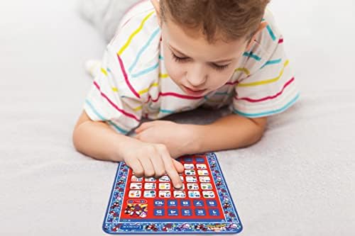 LEXIBOOK, Homem-Aranha e Seus Incríveis Amigos, Tablet Educativo Bilíngue, Brinquedo para aprender o alfabeto, números, palavras, ortografia e música, Inglês/Francês, Azul/Vermelho, JCPAD002SPi1