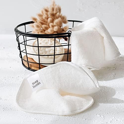 Pacote com 25 Toalhinhas de Bambu Reutilizáveis (Rosto e Bebê) – Toalhas de Flanela Macia de 20 cm x 20 cm com Bolsa Decorativa e Estilosa de 100% Algodão – Essenciais para Recém-Nascidos