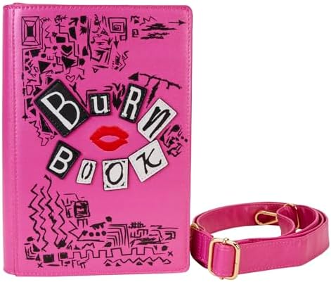 Bolsa transversal Loungefly - Meninas Malvadas: Livro do Arraso - Exclusiva da Amazon - Couro vegano premium - Ideia de presente - Produto oficial - para meninos, meninas, homens e mulheres - Fãs de filmes