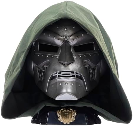 Capacete de RPG Premium do Doutor Destino da Série Marvel Legends, Prata