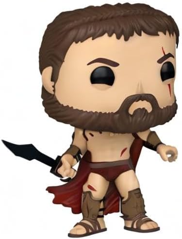 Funko POP! Filmes: 300 - Leônidas - Sangrento - 300 o Filme - Exclusivo da Amazon - Figura de Vinil Colecionável - Ideia de Presente - Produto Oficial - Brinquedos para Crianças e Adultos - Fãs de Cinema