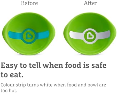 Munchkin Kit com 3 Tigelas White Hot para Crianças Pequenas | Segurança com Alerta de Calor | Tigelas para Alimentação